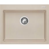 Pyramis Istros 070187012 zlewozmywak granitowy 61x50 cm beżowy
