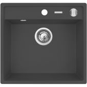 Pyramis Camea 070058201 zlewozmywak granitowy 53x50 cm czarny