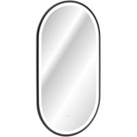 Comad Apollo 2 LUSTROLEDCZARNEAPOLLO2900X500 lustro 50x90 cm owalne z oświetleniem czarny