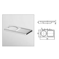 Zucchetti Faraway ZAC907 półka 20 cm