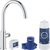 Grohe Blue 30387000 zestaw startowy z baterią kuchenną stojąca starlight chrome