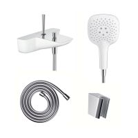 Zestaw Hansgrohe Porter 28331000 + Hansgrohe Isiflex 28276000 + Hansgrohe PuraVida 15472400 + Hansgrohe PuraVida 28557400