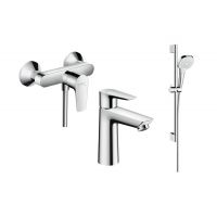 Zestaw Hansgrohe Croma 26582400 + Hansgrohe Talis E 71760000 + Hansgrohe Talis E 71710000