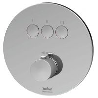 Kronenbach Smart Push 19044003CR bateria wannowo-prysznicowa podtynkowa termostatyczna chrom