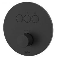 Kronenbach Smart Push 19044003SM bateria wannowo-prysznicowa podtynkowa z termostatem czarna