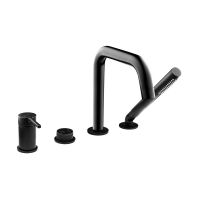 Oltens Rann 34205300 bateria wannowo-prysznicowa nawannowa czarny mat