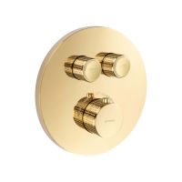 Oltens Onega 34601800 bateria wannowo-prysznicowa podtynkowa z termostatem złoty połysk