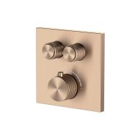 Oltens Onega 34602610 bateria wannowo-prysznicowa podtynkowa z termostatem miedź szczotkowana