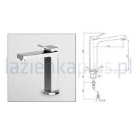 Zucchetti Soft ZP7289R3 bateria kuchenna czerwona