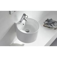 Bathco Spain Hamburg H1012 umywalka 42x40 cm okrągła ścienna biała