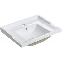 Comad Retro UMCFPF60RETROYS2731260 umywalka 61x46 cm prostokątna ścienna-meblowa biała