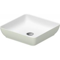Duravit Sivida 266001FH00 umywalka 40x40 cm kwadratowa nablatowa biała-zielona
