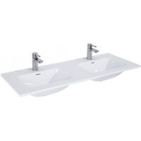 Elita Skappa 145875 umywalka 120.8x46 cm prostokątna meblowa-podwójna biała