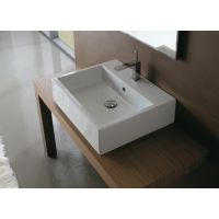 Globo Classic SCQ61BI umywalka 60x50 cm prostokątna meblowa-nablatowa biała