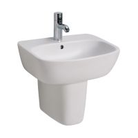 Koło Style L21950900 umywalka 50x44 cm półokrągła biała