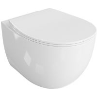 LaVita Mondo 5900378335443 zestaw miska + deska wolnoopadająca wisząca bez kołnierza biały