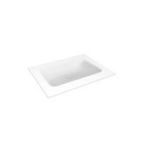 Oltens Kalla 40209900 umywalka 60.2x46 cm prostokątna meblowa biała