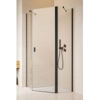 Radaway Nes Black PTJ 100520005401R drzwi prysznicowe 59.6 cm uchylne do ścianki bocznej