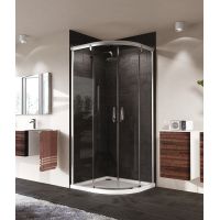 Huppe Aura Elegance 1/4 koła 402435092322 kabina prysznicowa półokrągła 120x90 cm