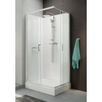 Sanplast Classic II 6020110031014B1 kabina z brodzikiem kwadratowa 90x90 cm biały