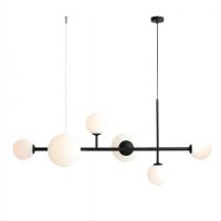 Aldex Dione 1092K1 lampa wisząca 6x15 W biała-czarna