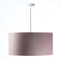 BPS Koncept Glamour 0E008440 lampa wisząca 1x60 W różowa-srebrna