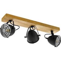 Eglo Gatebeck 49078 lampa podsufitowa 3x40 W czarna