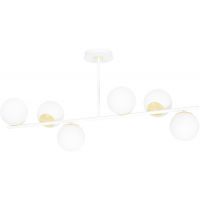 Emibig Floki 10236 lampa podsufitowa 6x10 W biała-złota