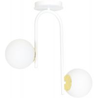 Emibig Ragnar 10332 lampa podsufitowa 2x10 W biała-złota