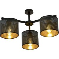 Emibig Jordan 11443 lampa podsufitowa 3x15 W czarna-złota