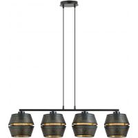 Emibig Malia 11854 lampa wisząca 4x15 W czarna-złota
