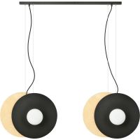Emibig Soho 13034 lampa wisząca 4x10 W czarna-mleczna