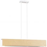 Emibig Carlo 6113 lampa wisząca 3x15 W biała-drewno