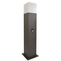 Goldlux New York 307330 lampa stojąca zewnętrzna 1x12 W biała-grafitowa
