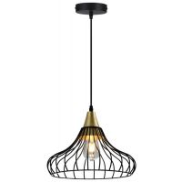 GTV Lotte OSLOT11DEC lampa wisząca 1x40 W czarna-złota