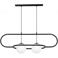 Kaja Finestra K4960 lampa wisząca 2x40 W biała-czarna
