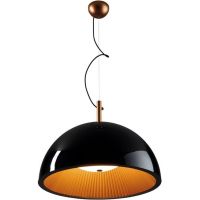 Leds C4 Umbrella 002727AP05 lampa wisząca 3x9 W czarna-złota