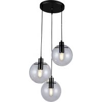 Light Prestige Puerto LP0043PBK lampa wisząca 3x40 W przezroczysty