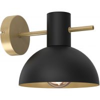 Luminex Estate Mini 4284 kinkiet 1x15 W czarny-złoty