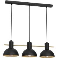 Luminex Estate Mini 4288 lampa wisząca 3x15 W czarna-złota
