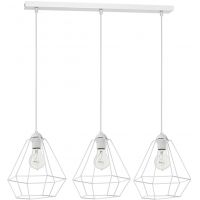 Luminex Alma 8963 lampa wisząca 3x60 W biała