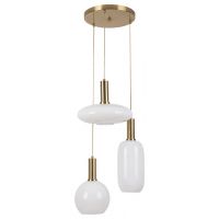Rabalux Sinopia 5225 lampa wisząca 3x60 W złota