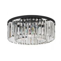Rabalux Eloisa 71093 lampa podsufitowa 3x25 W czarna-przezroczysta