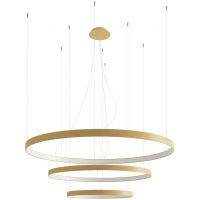 Thoro Lighting Rio lampa wisząca 150W LED złoty TH.173