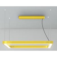 zoomLED Kwadrat 5903714982424 lampa wisząca 1x92 W żółta