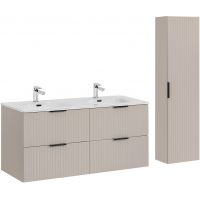 Comad Adel Cashmere SETADC120CMSKYHIGHCABINET_błęd zestaw mebli łazienkowych 120x46x57 cm podumywalkowa wisząca beżowa