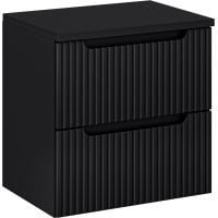 Comad Nova Black SETNOBBBLACK60CMS_błędny szafka z blatem 60x40x57 cm podumywalkowa wisząca czarna