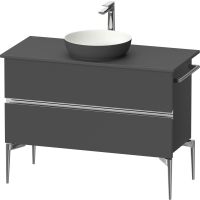 Duravit Sivida SV4659010490000 szafka 104.5x47.5x54.8 cm podumywalkowa wisząca grafitowa-chrom