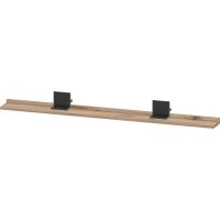 Duravit Sivida SV74350BD550000 półka 128 cm czarna-dąb