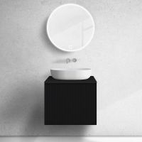 Oltens Lun 60027300 szafka 60x44.7x52 cm podumywalkowa wisząca czarna